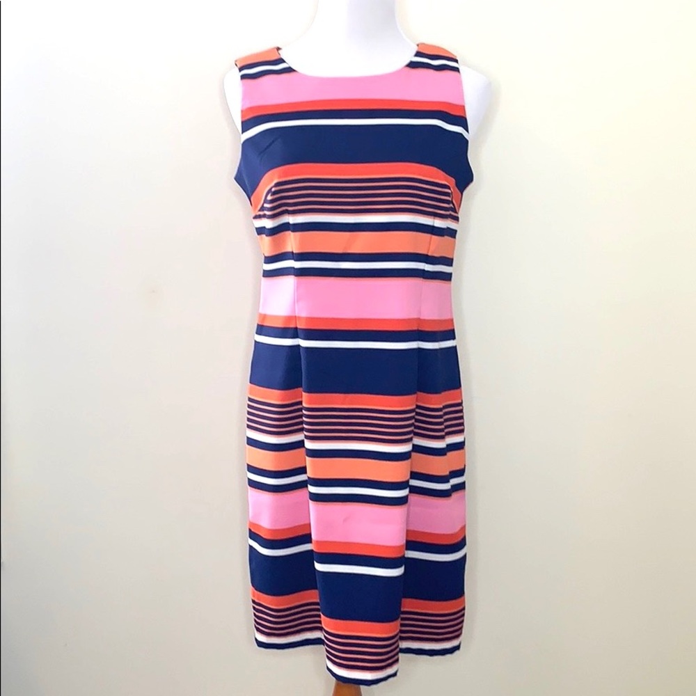 Ronni Nicole Striped Sleeveless Dress